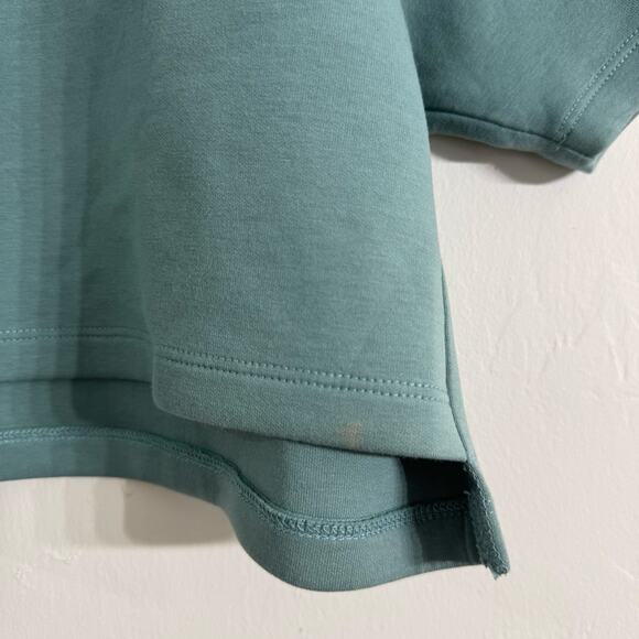 Alphalete Woman’s ELMTS Short Sleeve  Crop Top Teal Blue Size Small - Picture 3 of 7